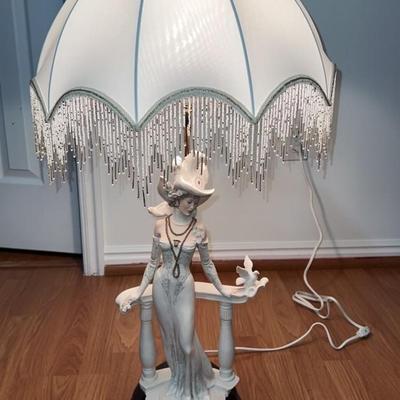 Giuseppe Armani spring morning lamp. 3 feet tall. Rare