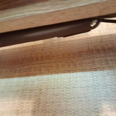 Mid Century Modern Palliser Furniture Hutch with cane - like backboard and lights!