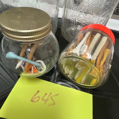 Jars & golf tees