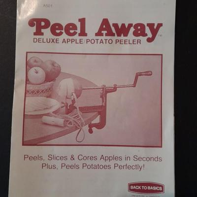 Hamilton Beach Electric carve n' set in case and Peel away Vintage Apple peeler