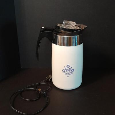 Vintage Corning ware 10 cup electric percolator coffee pot