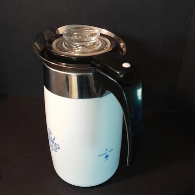 Vintage Corning ware 10 cup electric percolator coffee pot