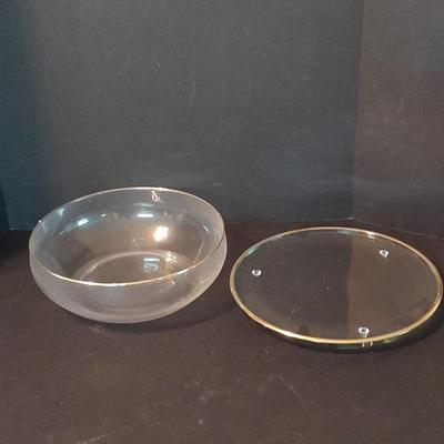 West Bend 4 QT Hot Air Corn popper with gold trimmed glass popcorn bowl