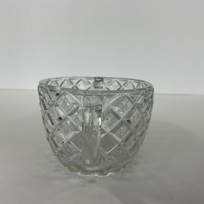 -151- GLASSWARE | Anchor Hocking Glass Co. Waterford Waffle | Pitchers & Covered Sugar