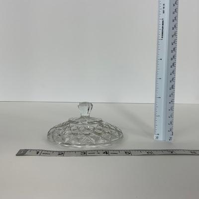 -151- GLASSWARE | Anchor Hocking Glass Co. Waterford Waffle | Pitchers & Covered Sugar