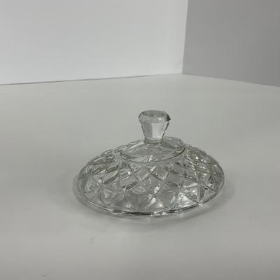 -151- GLASSWARE | Anchor Hocking Glass Co. Waterford Waffle | Pitchers & Covered Sugar