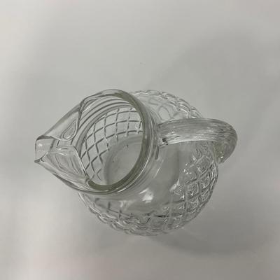 -151- GLASSWARE | Anchor Hocking Glass Co. Waterford Waffle | Pitchers & Covered Sugar