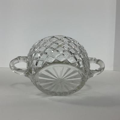 -151- GLASSWARE | Anchor Hocking Glass Co. Waterford Waffle | Pitchers & Covered Sugar