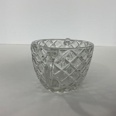 -151- GLASSWARE | Anchor Hocking Glass Co. Waterford Waffle | Pitchers & Covered Sugar
