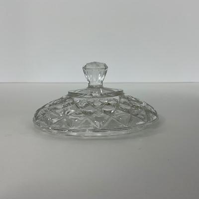 -151- GLASSWARE | Anchor Hocking Glass Co. Waterford Waffle | Pitchers & Covered Sugar