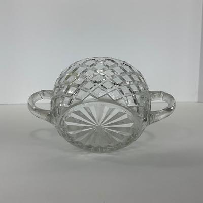 -152- GLASSWARE | Anchor Hocking Glass Co. Waterford Waffle | Pitchers & Covered Creamer