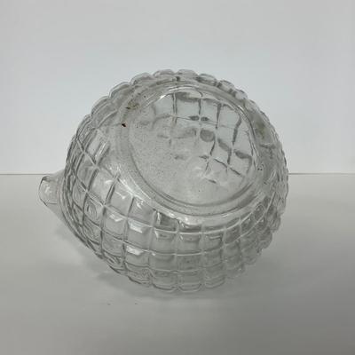 -152- GLASSWARE | Anchor Hocking Glass Co. Waterford Waffle | Pitchers & Covered Creamer