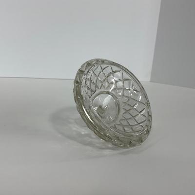 -152- GLASSWARE | Anchor Hocking Glass Co. Waterford Waffle | Pitchers & Covered Creamer