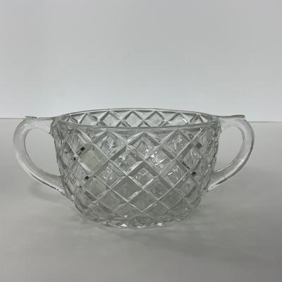 -152- GLASSWARE | Anchor Hocking Glass Co. Waterford Waffle | Pitchers & Covered Creamer
