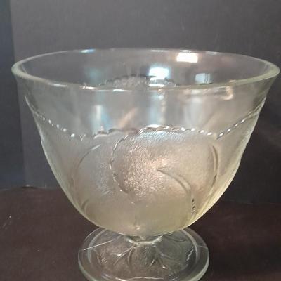 Vintage Punch Bowl Set Glass Wedding Punch Bowl Set for 8