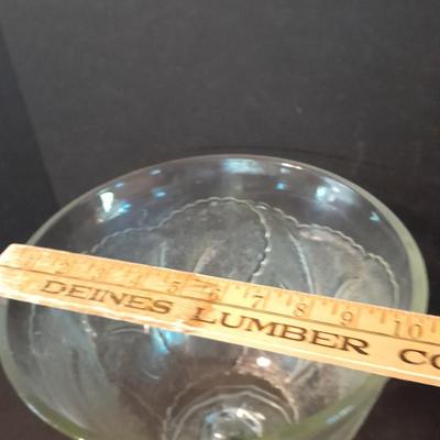Vintage Punch Bowl Set Glass Wedding Punch Bowl Set for 8