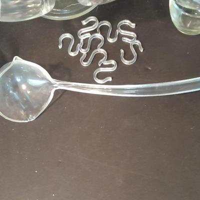 Vintage Punch Bowl Set Glass Wedding Punch Bowl Set for 8