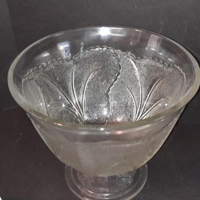 Vintage Punch Bowl Set Glass Wedding Punch Bowl Set for 8