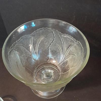 Vintage Punch Bowl Set Glass Wedding Punch Bowl Set for 8