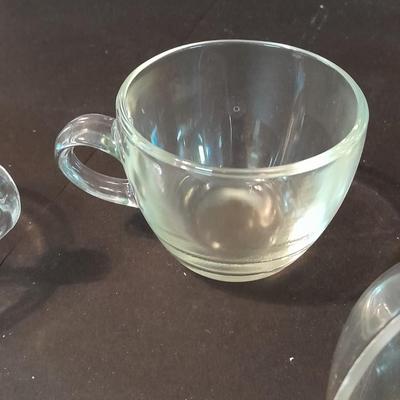 Vintage Punch Bowl Set Glass Wedding Punch Bowl Set for 8
