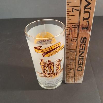 Six Vintage Montana Territory Centennial Statehood Diamond Jubilee Drinking Glasses 100 year