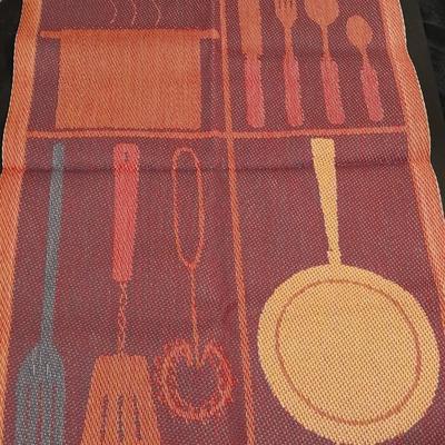 Kitchen glassware, two vases and a new hand towel