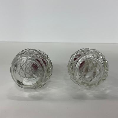 -155- GLASSWARE | Anchor Hocking Glass Co. | Salt & Pepper Shakers