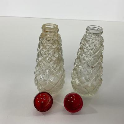 -155- GLASSWARE | Anchor Hocking Glass Co. | Salt & Pepper Shakers