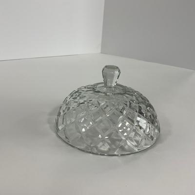 -156- GLASSWARE | Anchor Hocking Glass Co. | Serving Tray, Bowl, & Covered Butter Dish