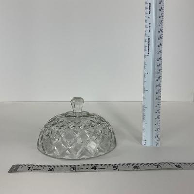 -156- GLASSWARE | Anchor Hocking Glass Co. | Serving Tray, Bowl, & Covered Butter Dish