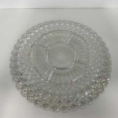 -156- GLASSWARE | Anchor Hocking Glass Co. | Serving Tray, Bowl, & Covered Butter Dish