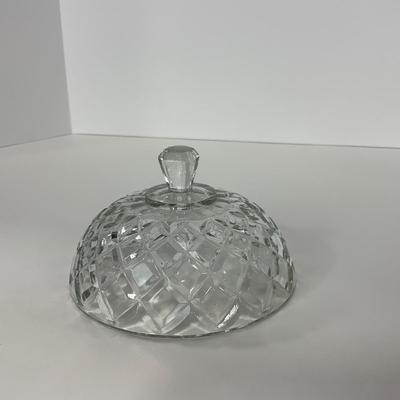-156- GLASSWARE | Anchor Hocking Glass Co. | Serving Tray, Bowl, & Covered Butter Dish