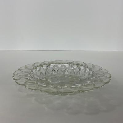 -156- GLASSWARE | Anchor Hocking Glass Co. | Serving Tray, Bowl, & Covered Butter Dish