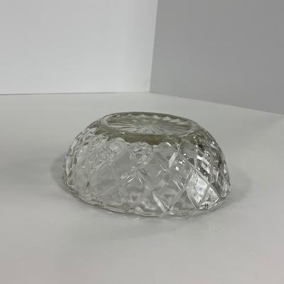 -156- GLASSWARE | Anchor Hocking Glass Co. | Serving Tray, Bowl, & Covered Butter Dish