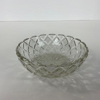-156- GLASSWARE | Anchor Hocking Glass Co. | Serving Tray, Bowl, & Covered Butter Dish