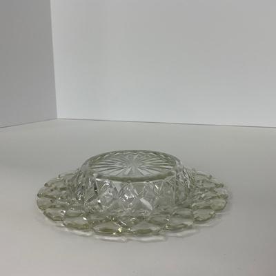 -156- GLASSWARE | Anchor Hocking Glass Co. | Serving Tray, Bowl, & Covered Butter Dish