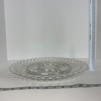-156- GLASSWARE | Anchor Hocking Glass Co. | Serving Tray, Bowl, & Covered Butter Dish