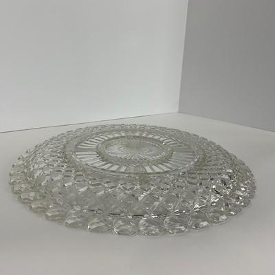 -156- GLASSWARE | Anchor Hocking Glass Co. | Serving Tray, Bowl, & Covered Butter Dish
