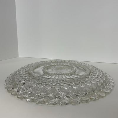 -156- GLASSWARE | Anchor Hocking Glass Co. | Serving Tray, Bowl, & Covered Butter Dish