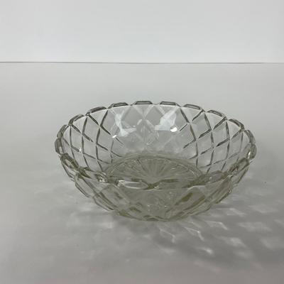 -156- GLASSWARE | Anchor Hocking Glass Co. | Serving Tray, Bowl, & Covered Butter Dish