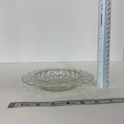 -156- GLASSWARE | Anchor Hocking Glass Co. | Serving Tray, Bowl, & Covered Butter Dish