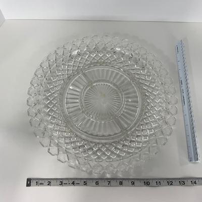 -156- GLASSWARE | Anchor Hocking Glass Co. | Serving Tray, Bowl, & Covered Butter Dish