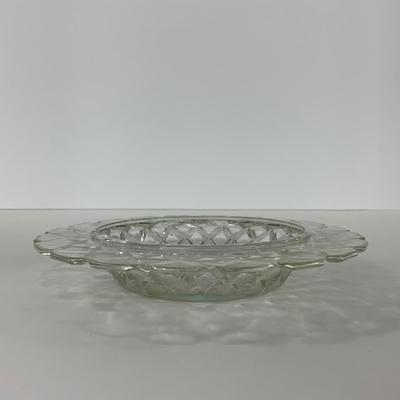 -156- GLASSWARE | Anchor Hocking Glass Co. | Serving Tray, Bowl, & Covered Butter Dish