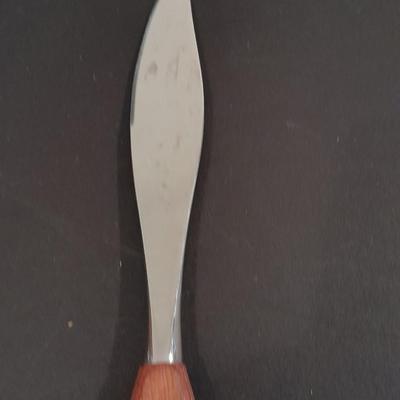 Wood handled Hanford Forge steak Knives and nice set of National wood handled knives