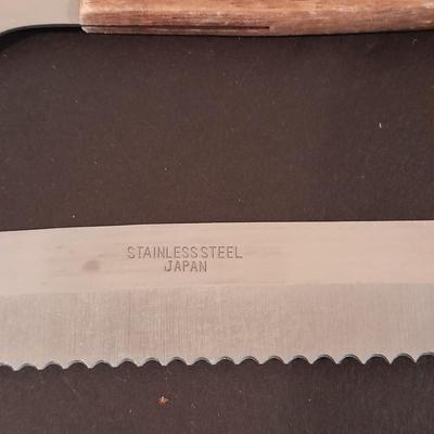 Wooden handled stainless-steel Knives Sheffield Collection, St. Regis, and others