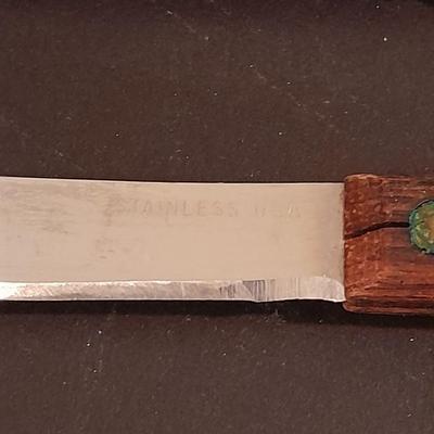 Wooden handled stainless-steel Knives Sheffield Collection, St. Regis, and others