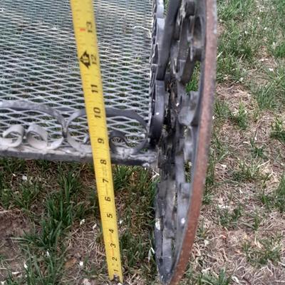 Decorative Wrought Iron Two Tier Garden or Patio Serving or Planter Cart