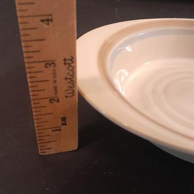 Noritake stoneware Painted Desert Casserole / baking dishes and six American heritage stoneware bowls