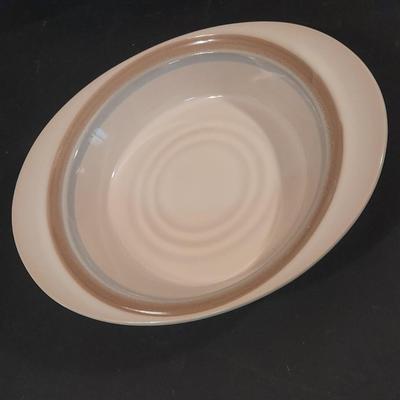 Noritake stoneware Painted Desert Casserole / baking dishes and six American heritage stoneware bowls