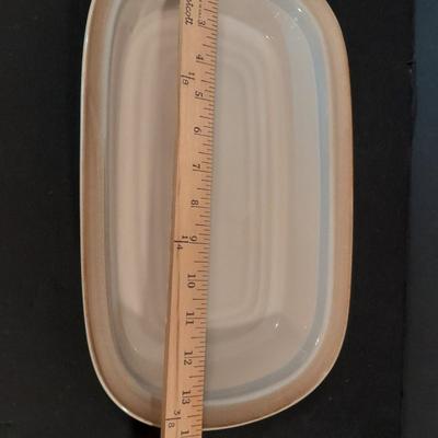 Noritake stoneware Painted Desert Casserole / baking dishes and six American heritage stoneware bowls